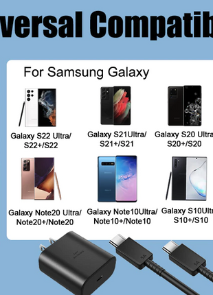 45W USB-C Super Fast Wall Charger + 6FT Cable For Samsung Galaxy S20 Puce Gaia