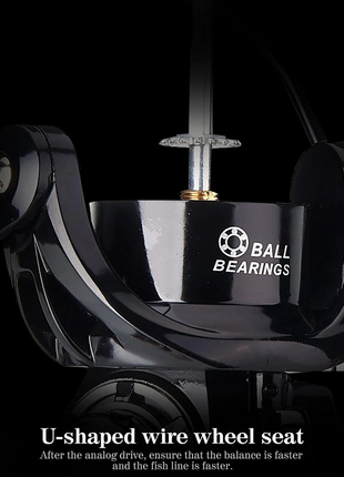 12BB Metal Spinning Fishing Reel 5.2:1 Freshwater Saltwater Left Right Puce Gaia