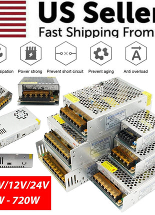 Switch Power Supply Transformer AC 110V To DC 5V 12V 24V Adapter For Puce Gaia