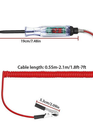 Digital Electric Voltage Circuit Tester Automotive Test Light Car Puce Gaia