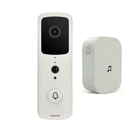WiFi Ring Doorbell 1080P HD Security Camera Wireless Door Bell Camera Puce Gaia