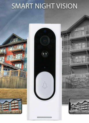 WiFi Ring Doorbell 1080P HD Security Camera Wireless Door Bell Camera Puce Gaia