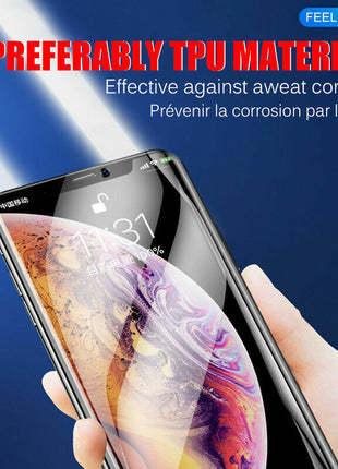 2PCS Hydrogel Screen Protector For iPhone 15 14 13 12 11 Pro Max SE X Puce Gaia