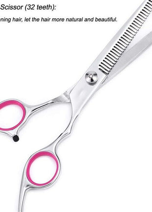 Pet Dog Grooming Scissors Stainless Straight Curved Thinning Shears Puce Gaia