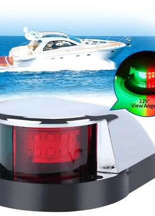 Waterproof Boat Navigation Light LED Bow Marine Front Pontoon Lamp Red Puce Gaia