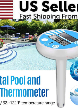 Digital Solar Powered Outdoor Floating Waterproof Rainproof Pool SPA Puce Gaia