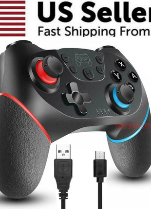 Wireless Pro Controller Gamepad For Nintendo Switch Joypad Joystick Puce Gaia