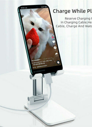 Adjustable Cell Phone Tablet Stand Desktop Holder Mount Mobile Phone Puce Gaia