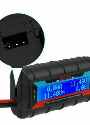 200A DC Digital Monitor LCD Volt Amp Meter Analyzer For RC Battery Puce Gaia