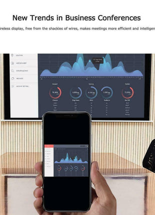 4K WiFi HDMI Anycast Miracast Airplay TV Wireless Display DLNA Dongle Puce Gaia