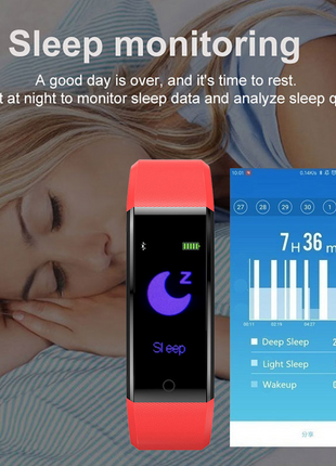 Fitness Smart Watch Activity Tracker Heart Rate For Women Men Oxygen Puce Gaia