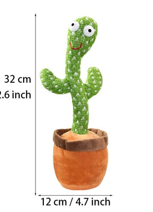 Dancing Cactus Plush Toy Doll Electronic Recording Shake With Song Puce Gaia