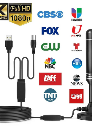 5600Miles Upgraded TV Antenna HDTV Amplified Digital 4K 1080P Long Puce Gaia
