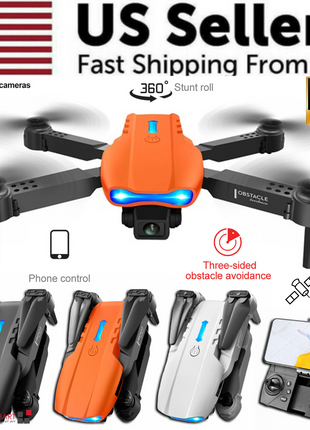 Drones Quadcopter 5G 4K GPS Drone X Pro with HD Dual Camera WiFi FPV Puce Gaia