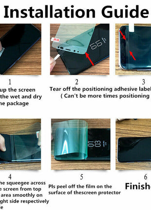 2PCS Hydrogel Screen Protector For iPhone 15 14 13 12 11 Pro Max SE X Puce Gaia