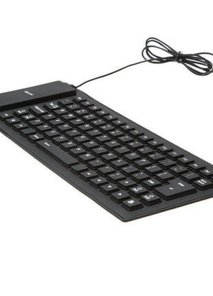 Waterproof Silicone Keyboard Foldable Flexible USB Dustproof DirtProof Puce Gaia