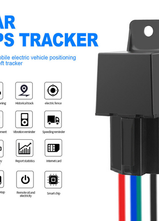 GPS Tracker Real-Time Tracking Locator Device GPRS GSM Car/Motorcycle Puce Gaia