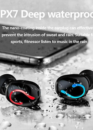 Bluetooth 5.1 Headset TWS Wireless Earphones Mini Earbuds Stereo Puce Gaia