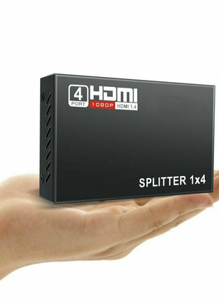 4 Port HDMI 4K Hub Multi Splitter & Amplifier For 3D HDTV 1080P 1X4 1 Puce Gaia