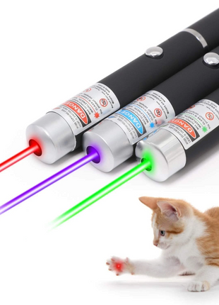 3 Packs 900Mile Laser Pointer Pen Green Blue Red Light Visible Beam Puce Gaia