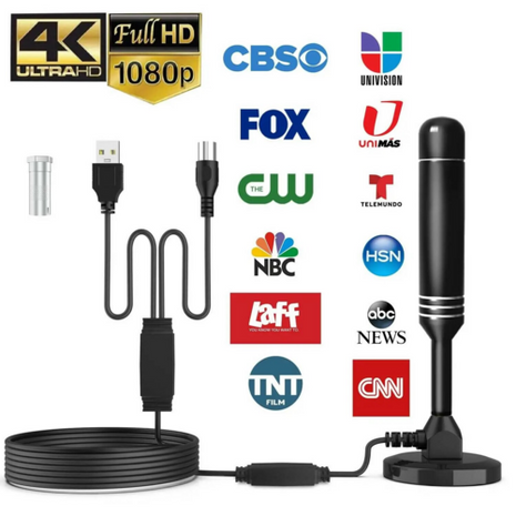 5600Miles Upgraded TV Antenna HDTV Amplified Digital 4K 1080P Long Puce Gaia