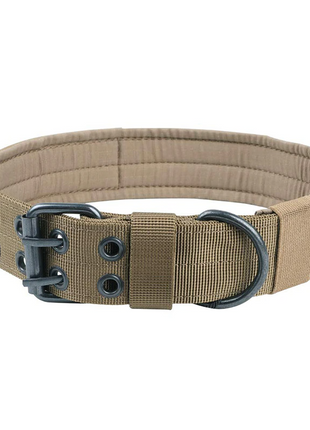 2" Wide Tactical Heavy Duty Nylon Large Dog Collar K9 Military With Puce Gaia
