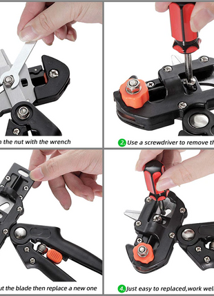 Garden Tree Grafting Knife Pruning Pruner Shears Snip Scissors Cutting Puce Gaia