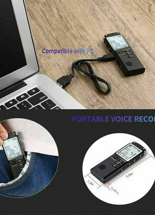 32G Voice Activated Mini Digital Sound Audio Recorder Dictaphone MP3 Puce Gaia