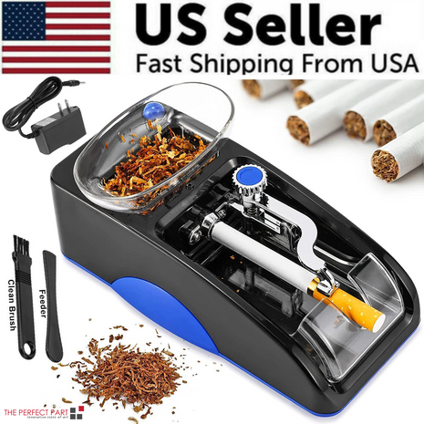 Cigarette Machine Automatic Electric Rolling Roller Tobacco Injector Puce Gaia