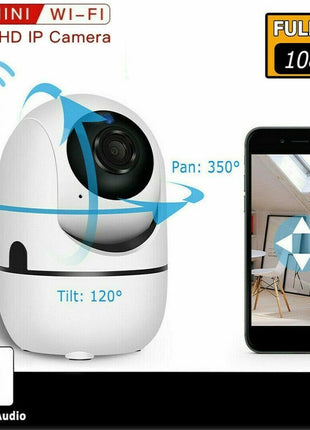 1080P WiFi Wireless Indoor Home Security Camera Night Vision Baby Pet Puce Gaia