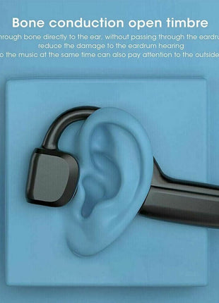 Bone Conduction Headphones Bluetooth 5.1 Wireless Earbuds Outdoor Puce Gaia