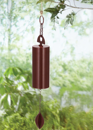 Large Deep Resonance Serenity Metal Bell Heroic Wind Chimes Outdoor Puce Gaia