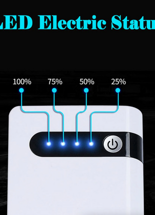 20000mAh Car Jump Starter Booster Jumper Box Power Bank Battery Puce Gaia