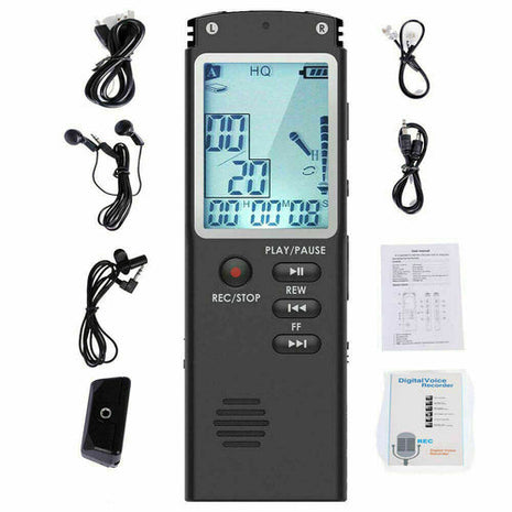 32G Voice Activated Mini Digital Sound Audio Recorder Dictaphone MP3 Puce Gaia
