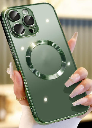 For Apple iPhone 14 13 12 11 Pro Max Case Mag Safe Magnetic Camera Puce Gaia