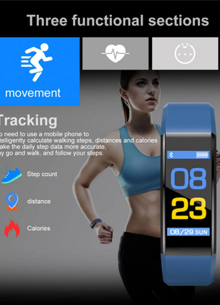 Fitness Smart Watch Activity Tracker Heart Rate For Women Men Oxygen Puce Gaia