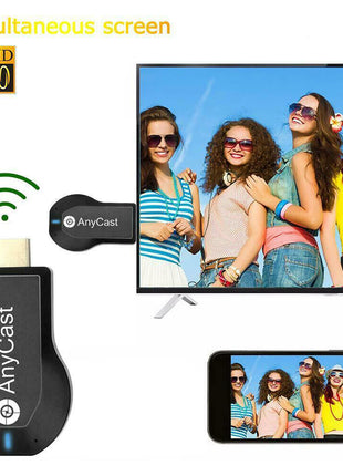 4K WiFi HDMI Anycast Miracast Airplay TV Wireless Display DLNA Dongle Puce Gaia