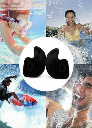 5/10 Pairs Soft Silicone Ear Plugs For Swimming Sleeping Anti Snore Puce Gaia