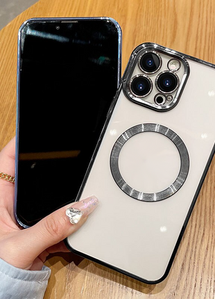 For Apple iPhone 14 13 12 11 Pro Max Case Mag Safe Magnetic Camera Puce Gaia