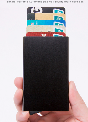 Mens RFID Blocking Slim Money Clip Carbon Fiber Wallet ID Credit Card Puce Gaia