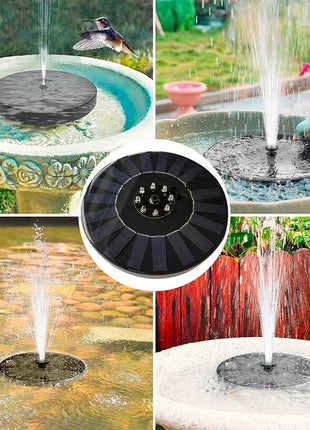 Solar Power Bird Bath Fountain Pump Upgrade 1.4W Solar Fountain With 4 Puce Gaia
