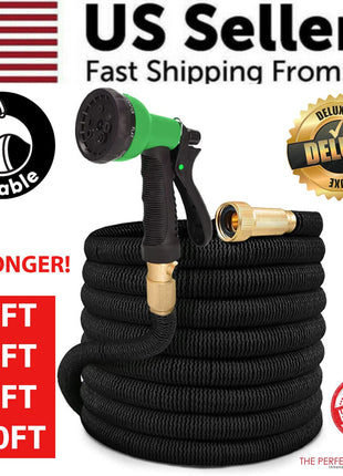 4X Stronger Deluxe Expandable Flexible Garden Hose Water Hose 25, 50, SPOCKET US