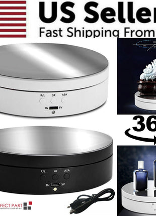 360° Electric Motorized Rotating Display Stand Jewelry Photography Puce Gaia