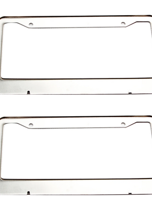 2PCS Bling License Plate Frame Glitter Crystal Sparkling Rhinestone Puce Gaia