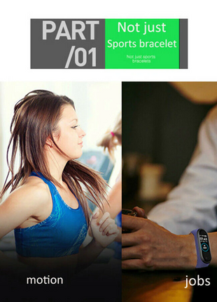 M4 Smart Watch Band Blood Pressure Bracelet Wristband Fitness Tracker Puce Gaia