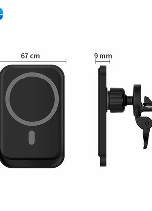 Magnetic Wireless Charger Car Mount Holder For iPhone 12 13 14 Pro Max Puce Gaia