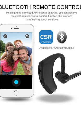 Bluetooth Earpiece Wireless Headset Noise Cancelling Headphones Driver Puce Gaia