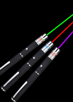 3 Packs 900Mile Laser Pointer Pen Green Blue Red Light Visible Beam Puce Gaia