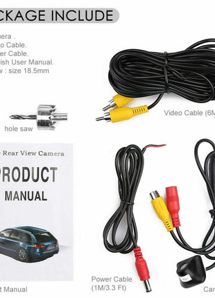 Car Rear View Reverse Camera Parking Backup Cam HD Night Vision Puce Gaia