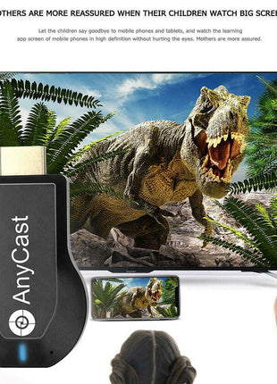 4K WiFi HDMI Anycast Miracast Airplay TV Wireless Display DLNA Dongle Puce Gaia